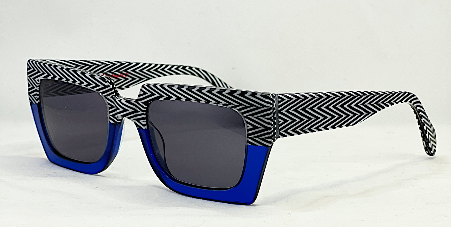 The Elusive Miss Lou Sunglasses The Gosh Blue Zig