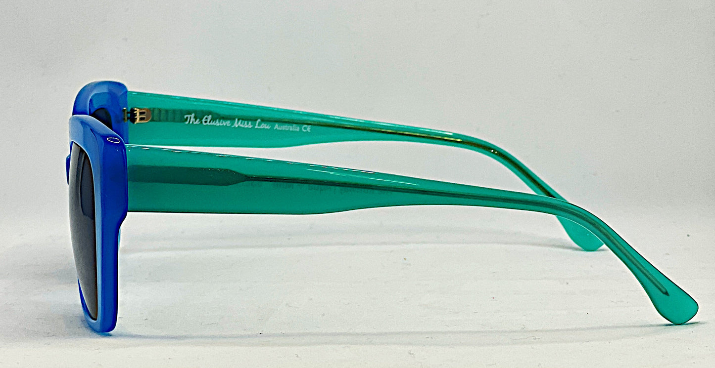 The Elusive Miss Lou Sunglasses The Runway Aqua + Mint