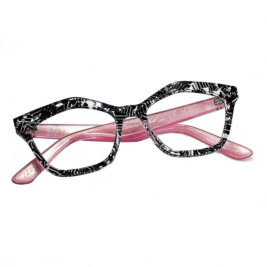 Frank Seed Lapa Custom Made Frame Black Pat/ Pink pearl