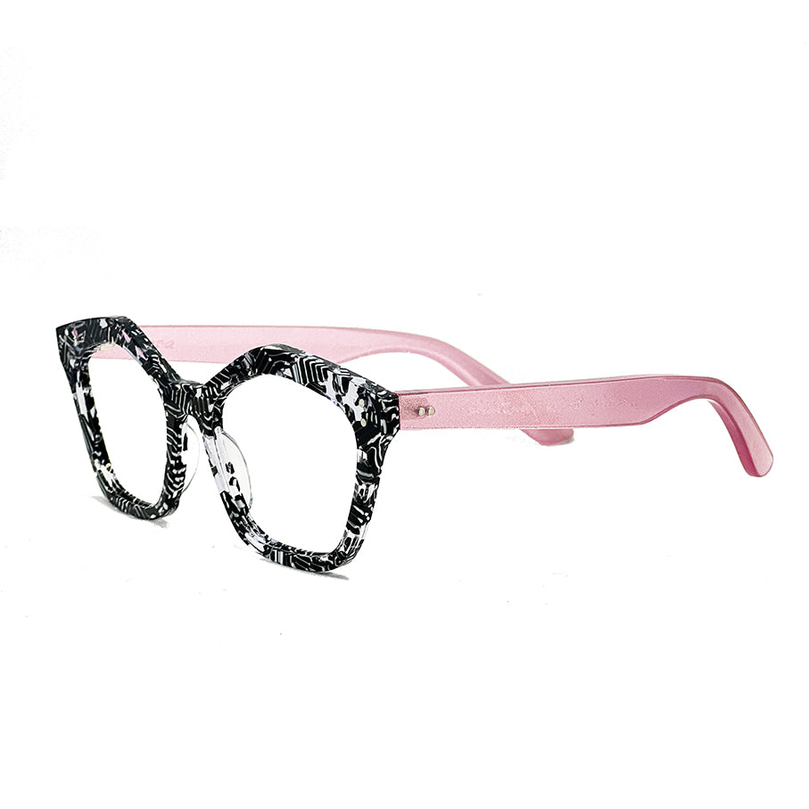 Frank Seed Lapa Custom Made Frame Black Pat/ Pink pearl