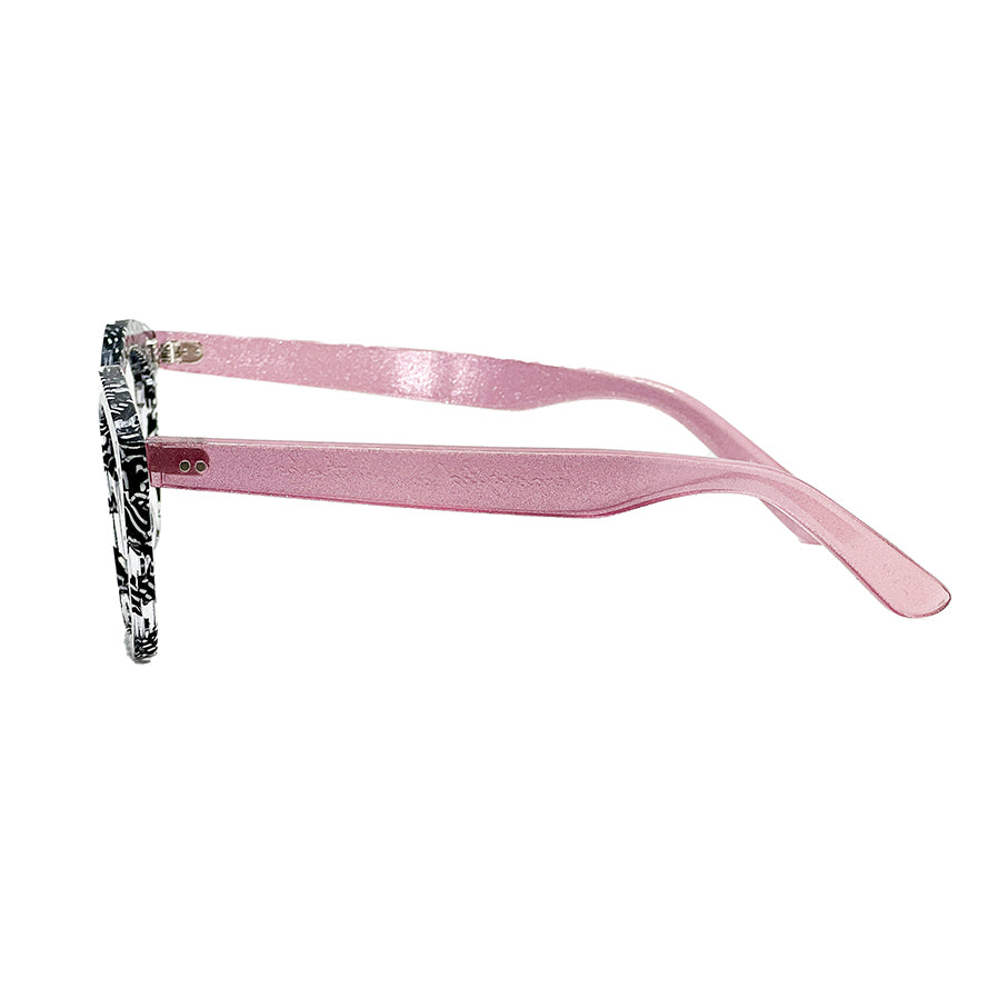 Frank Seed Lapa Custom Made Frame Black Pat/ Pink pearl