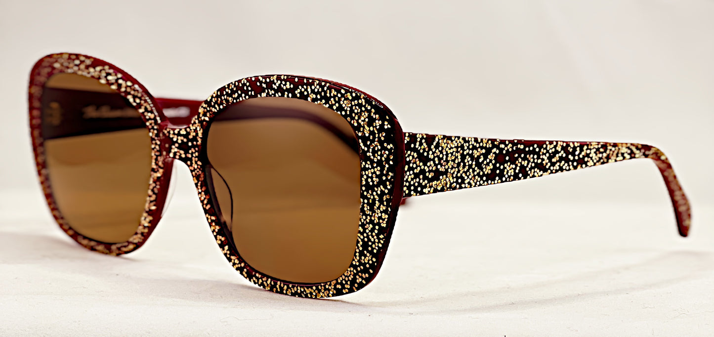 The Elusive Miss Lou Sunglasses The Ola Gold Glitter