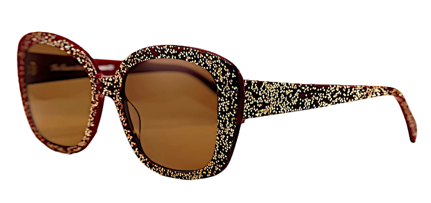 The Elusive Miss Lou Sunglasses The Ola Gold Glitter