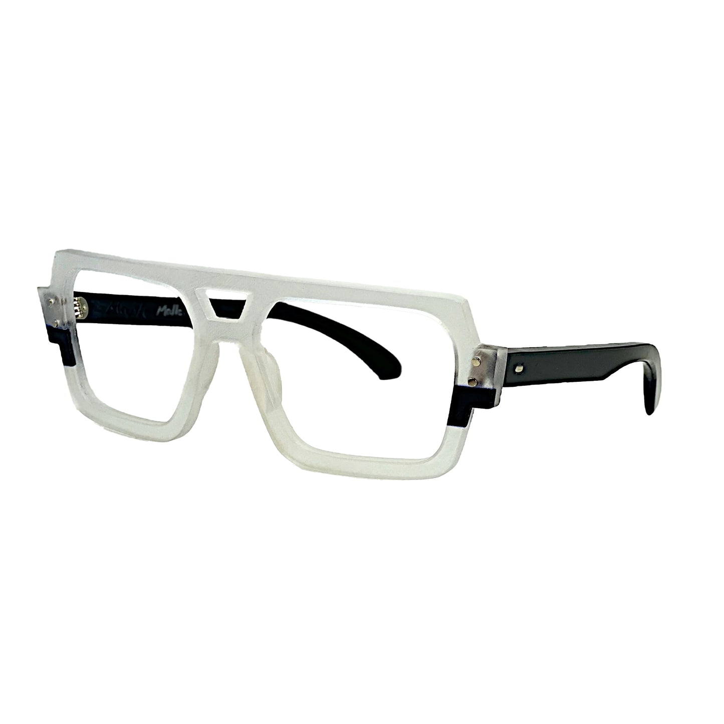 Frank Seed Mallow W Custom Made  Frame Milky White/Matt Black