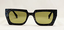Load image into Gallery viewer, The Elusive Miss Lou Sunglasses The Gosh Black Glitter
