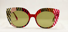 Load image into Gallery viewer, The Elusive Miss Lou Sunglasses The Irma Candy Cane
