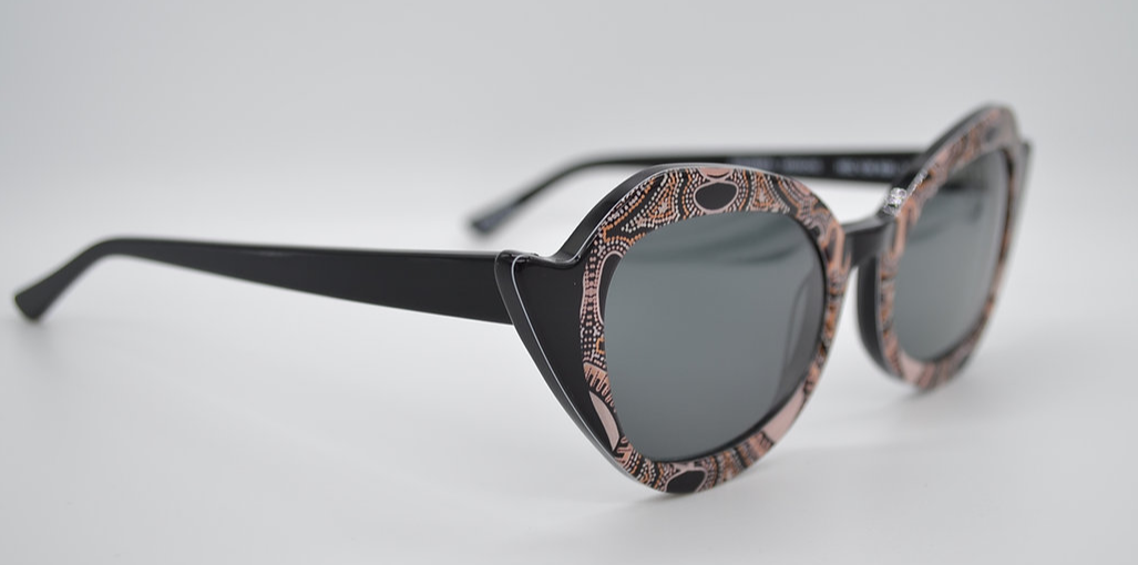 Jukurrpa Design Bigi Nagala - Sun On The Mountains Sunglasses