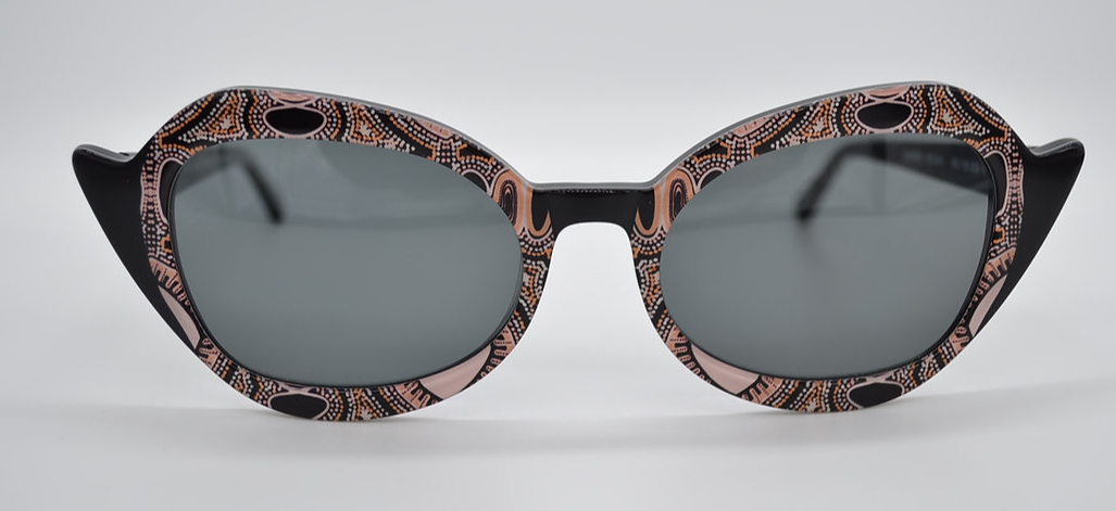Jukurrpa Design Bigi Nagala - Sun On The Mountains Sunglasses