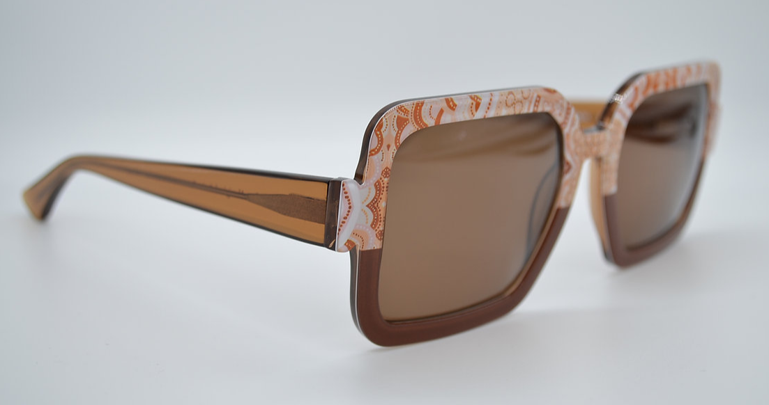 Jukurrpa Design Bunan To Murun Art - Flowers on the Hill Sunglasses